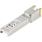 Picture of StarTech.com MSA Compliant SFP+ Transceiver Module - 10GBASE-T~MSA Uncoded SFP+ Module - 10GBASE-T - SFP to RJ45 Cat6/Cat5e - 10GE Gigabit Ethernet SFP+ - RJ-45 30m
