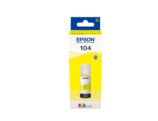 Picture of Epson 104 EcoTank Yellow ink bottle