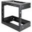 Picture of StarTech.com 8U 19" Wall Mount Network Rack - Adjustable Depth 12-20" 2 Post Open Frame Server Room Rack for AV/Data/ IT Communication/Computer Equipment/Switch w/Cage Nuts & Screws