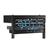 Picture of StarTech.com 8U 19" Wall Mount Network Rack - Adjustable Depth 12-20" 2 Post Open Frame Server Room Rack for AV/Data/ IT Communication/Computer Equipment/Switch w/Cage Nuts & Screws
