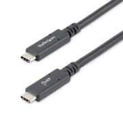 Picture of StarTech.com 6 ft (1.8 m) USB C to USB C Cable - 5A, 100W PD 3.0 - Certified Works With Chromebook - USB-IF Certified - M/M - USB 3.0 5Gbps - USB C Charging Cable - USB Type C Cable
