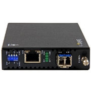 Picture of StarTech.com Gigabit Ethernet Copper-to-Fiber Media Converter - SM LC - 20 km