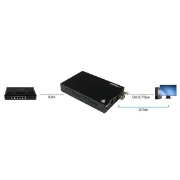 Picture of StarTech.com Gigabit Ethernet Copper-to-Fiber Media Converter - SM LC - 20 km