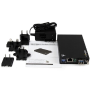 Picture of StarTech.com Gigabit Ethernet Copper-to-Fiber Media Converter - SM LC - 20 km