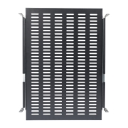 Picture of StarTech.com 2U Sliding Server Rack Mount Shelf - 20 to 30in Adjustable Mounting Depth - Vented - 50lb - Heavy Duty Universal 19” Rack Shelf for Equipment Rack - 24in Deep