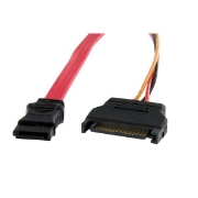 Picture of StarTech.com 12in Micro SATA to SATA with SATA Power Adapter Cable