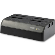 Picture of StarTech.com 4-Bay USB 3.1 to SATA Hard Drive Docking Station, 10Gbps USB Hard Drive Dock, External 2.5/3.5" SSD/HDD, SATA I/II/III, Docking Station, Hot-Swap Hard Drive Bay, Top-Loading