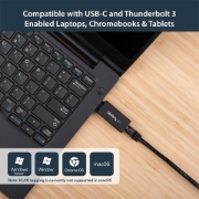 Picture of StarTech.com USB C to Gigabit Ethernet Adapter - 1Gbps NIC USB 3.0/USB 3.1 Type C Network Adapter - 1GbE USB-C to RJ45/LAN Port Thunderbolt 3 Compatible Windows MacBook Pro Chromebook