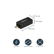 Picture of StarTech.com USB C to Gigabit Ethernet Adapter - 1Gbps NIC USB 3.0/USB 3.1 Type C Network Adapter - 1GbE USB-C to RJ45/LAN Port Thunderbolt 3 Compatible Windows MacBook Pro Chromebook