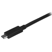 Picture of StarTech.com USB-C Cable with Power Delivery (5A) - M/M - 1 m (3 ft.) - USB 3.1 (10Gbps) - USB-IF Certified