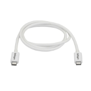 Picture of StarTech.com Thunderbolt 3 Cable - 20Gbps - 1m - White - Thunderbolt, USB, and DisplayPort Compatible