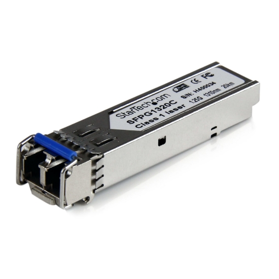 Picture of StarTech.com Cisco GLC-LH-SMD Compatible SFP Transceiver Module - 1000BASE-LH~Cisco GLC-LH-SMD Compatible SFP Module - 1000BASE-LH - 1GbE Single Mode Fiber SMF Optic Transceiver - 1GE Gigabit Ethernet SFP - LC 20km - 1310nm - DDM Cisco Firepower, IE2000, IE4000