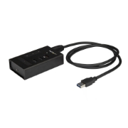 Picture of StarTech.com 4 Port USB 3.0 Hub - USB Type-A to 1x USB-C & 3x USB-A - Commercial Metal USB Hub - SuperSpeed 5Gbps USB 3.1/3.2 Gen 1 - Self Powered - BC 1.2 Fast Charge - Mountable/Rugged~4 Port USB 3.0 Hub - USB Type-A to 1x USB-C & 3x USB-A - Commercial Metal USB Hub - SuperSpeed USB 3.2 Gen 1 (5Gbps)- Self Powered - BC 1.2 Fast Charge - Mountable/Rugged