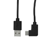 Picture of StarTech.com USB-A to USB-C Cable - Right-Angle - M/M - 1 m (3 ft.) - USB 2.0