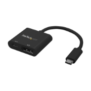 Picture of StarTech.com USB C to DisplayPort Adapter with Power Delivery - 4K 60Hz HBR2 - USB Type-C to DP 1.2 Monitor Video Converter w/ Charging - 60W PD Pass-Through - Thunderbolt 3 Compatible