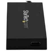 Picture of StarTech.com 4 Port USB 3.0 Hub - USB Type-A Hub with 1x USB-C & 3x USB-A (SuperSpeed 5Gbps) - USB Bus or Self-Powered - Portable USB 3.1/3.2 Gen 1 BC 1.2 Charging Hub w/ Power Adapter~4 Port USB 3.0 Hub - USB Type-A Hub with 1x USB-C & 3x USB-A (SuperSpeed 5Gbps) - USB Bus or Self-Powered - Portable USB 3.2 Gen 1 BC 1.2 Charging Hub w/ Power Adapter