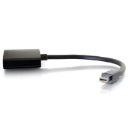Picture of C2G 20cm Mini DisplayPort to HDMI or VGA Adapter Converter 4K UHD - Black