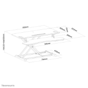 Picture of Neomounts NS-WS300BLACK Sit-stand workstation - gas spring