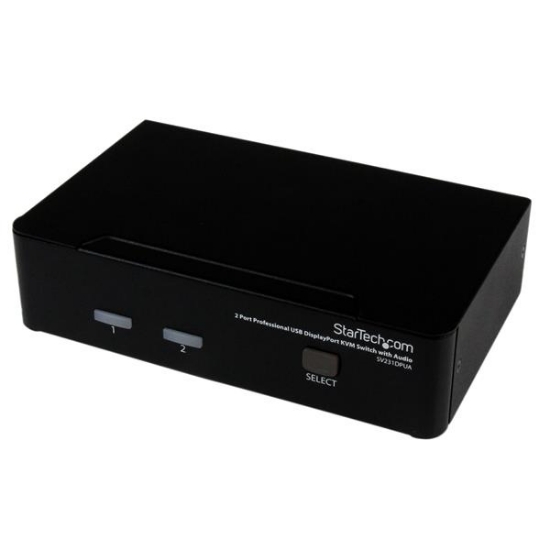 Picture of StarTech.com 2 Port Professional USB DisplayPort KVM Switch with Audio