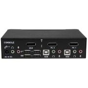 Picture of StarTech.com 2 Port Professional USB DisplayPort KVM Switch with Audio