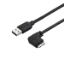 Picture of StarTech.com Slim Micro-USB 3.0 Cable - M/M - Right-Angle Micro USB - 2m (6ft)