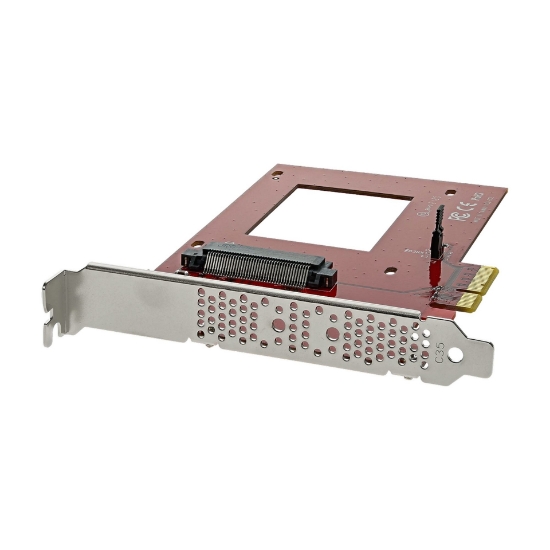 Picture of StarTech.com U.2 to PCIe Adapter for 2.5" U.2 NVMe SSD - SFF-8639 - x4 PCI Express 4.0