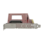 Picture of StarTech.com U.2 to PCIe Adapter for 2.5" U.2 NVMe SSD - SFF-8639 - x4 PCI Express 4.0