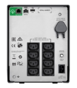 Picture of APC Smart-UPS C, Line Interactive, 1000VA, Tower, 230V, 8x IEC C13 outlets, SmartConnect port, USB and Serial communication, AVR, Graphic LCD