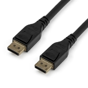 Picture of StarTech.com 3 m VESA Certified DisplayPort 1.4 Cable - 8K 60Hz HBR3 HDR - 10 ft Super UHD DisplayPort to DisplayPort Monitor Cord - Ultra HD 4K 120Hz DP 1.4 Slim Video Cable M/M DP Connector