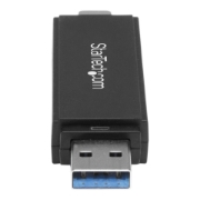 Picture of StarTech.com USB 3.0 Memory Card Reader/Writer for SD and microSD Cards - USB-C and USB-A