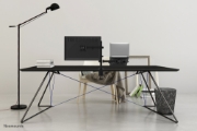 Picture of Neomounts FPMA-D550NOTEBOOK Monitor arm with laptop holder 10-32"