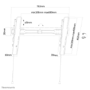 Picture of Neomounts LED-W650BLACK TV mount wall 37-75" - tiltable