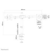 Picture of Neomounts FPMA-DCB100DBLACK Monitor arm 10-27"