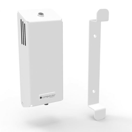 Picture of Compulocks Rolling Stand Lockable Utility Box & Cord Management Cleat White