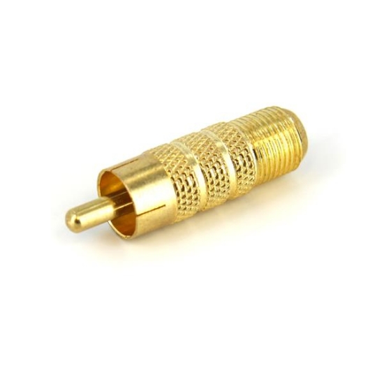 Picture of StarTech.com RCA to F Type Coaxial Adapter M/F