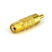 Picture of StarTech.com RCA to F Type Coaxial Adapter M/F