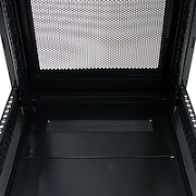 Picture of StarTech.com 4-Post 25U Server Rack Cabinet, Lockable 19" Data Rack Cabinet for Computer / AV / IT Equipment, Office / Home Network Rack with Casters & Adjustable Mounting Rails
