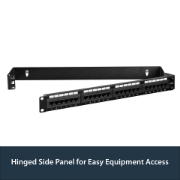 Picture of StarTech.com 1U 19in Hinged Wall Mounting Bracket for Patch Panels