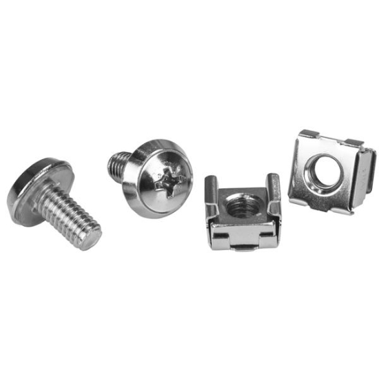 Picture of StarTech.com M6 Rack Screws and M6 Cage Nuts - 20 Pack