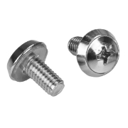 Picture of StarTech.com M6 Rack Screws and M6 Cage Nuts - 20 Pack