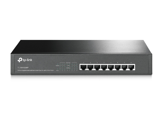 Picture of TP-Link TL-SG1008MP Unmanaged Gigabit Ethernet (10/100/1000) Power over Ethernet (PoE) 1U Black