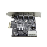 Picture of StarTech.com 4-Port USB 3.1 PCIe Card - 3x USB-A and 1x USB-C - 2x Dedicated Channels