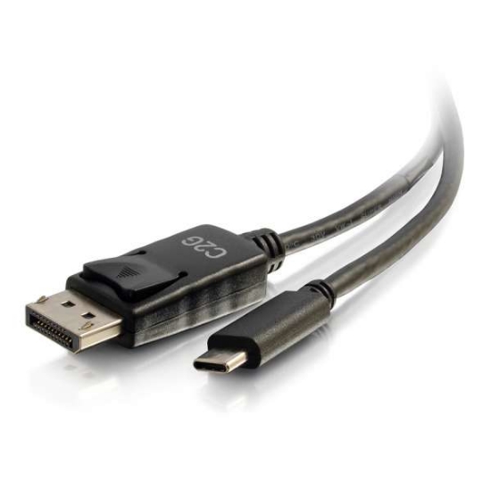 Picture of C2G 1.8m (6ft) USB C to DisplayPort Adapter Cable Black - 4K Audio / Video Adapter