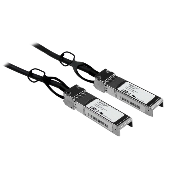 Picture of StarTech.com Cisco SFP-H10GB-CU3M Compatible 3m 10G SFP+ to SFP+ Direct Attach Cable Twinax - 10GbE SFP+ Copper DAC 10 Gbps Low Power Passive Mini GBIC/Transceiver Module DAC Firepower ASR920 ASR9000
