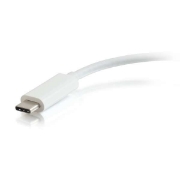 Picture of C2G USB C to Ethernet Adapter With Power Delivery - White - Network Adapter