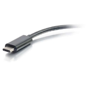 Picture of C2G USB C to Ethernet Adapter With Power Delivery - Black - Network Adapter