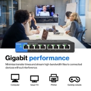 Picture of Linksys 8-Port Business Desktop Gigabit Switch (LGS108)