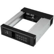 Picture of StarTech.com 5.25 to 3.5 Hard Drive Hot Swap Bay - For 3.5" SATA/SAS Drives - Trayless - Aluminum