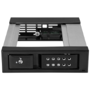 Picture of StarTech.com 5.25 to 3.5 Hard Drive Hot Swap Bay - For 3.5" SATA/SAS Drives - Trayless - Aluminum