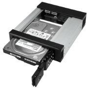 Picture of StarTech.com 5.25 to 3.5 Hard Drive Hot Swap Bay - For 3.5" SATA/SAS Drives - Trayless - Aluminum